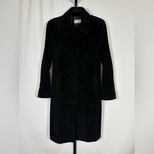 Vintage Seven Times Todd Oldham Black Angora & Wool Coat Size 6